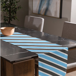 Modern Himlar Blue Grått Diagonal Rand