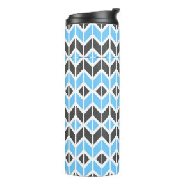 Modern Himlar Blue Mörk Grått Geometric Herringbon