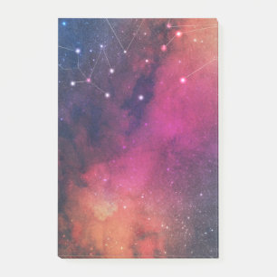 Modern Himlar Galaxy Constellation av Bröllop Natt Post-it Block
