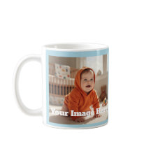 Modern Himmel Blue Anpassade Mugg