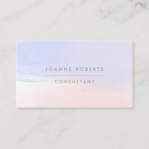 Modern Himmel Blue Rosa Ombre Beauty eller Profess Visitkort