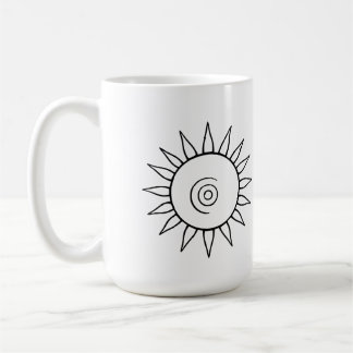 Modern himmelskt solstrålemugg kaffemugg