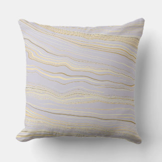 Modern hint av mauve, tan med linneamuster kudde