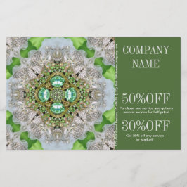 modern hip grön diamant gnistrar fashion girly flygblad
