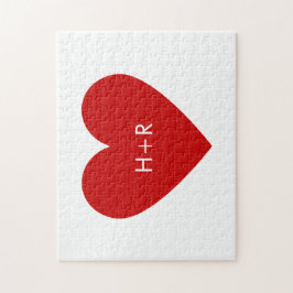 Modern hjärta pussel