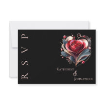 Modern hjärtstillestånd Rose Wedding
