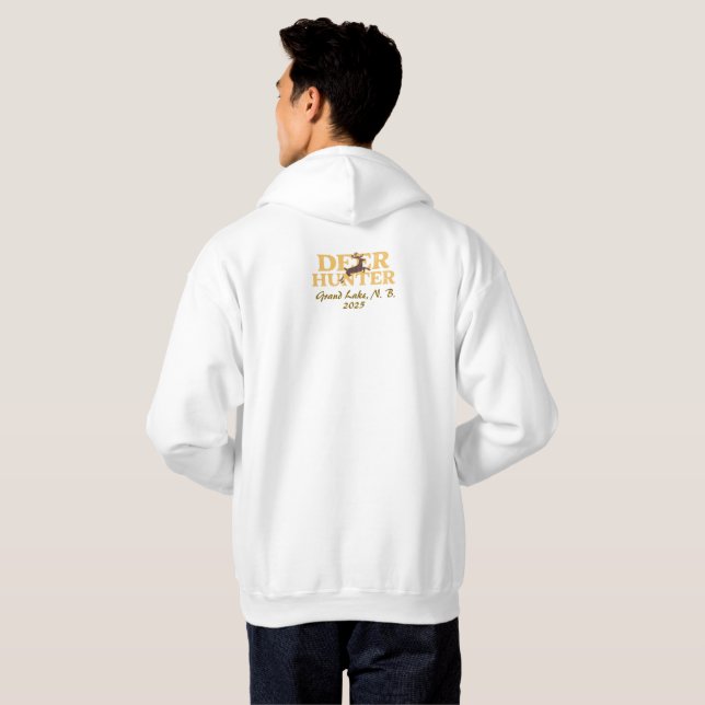 Modern Hjort Hunting Hoodie Personalize (Hel baksida)