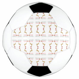 Modern Holiday Soccer Ball Christmas
