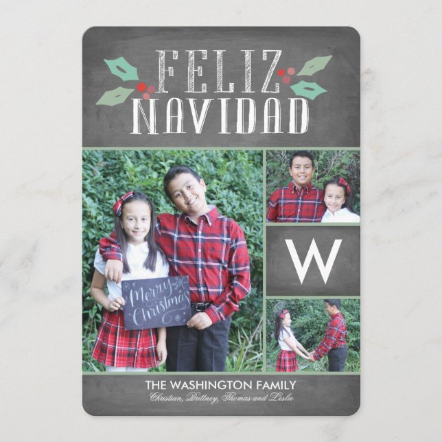 Modern Hollies Feliz Navidad Helgdag (Framsida)