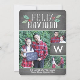 Modern Hollies Feliz Navidad Helgdag