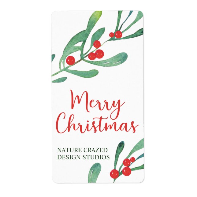 Modern Holly Company jul Fraktsedel (Framsidan)