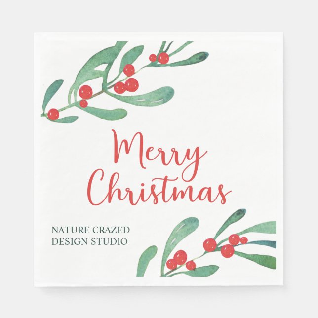 Modern Holly Company jul Pappersservett (Framsidan)