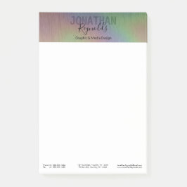 Modern Holograf Metall Namn - Post it® Notes Post-it Block
