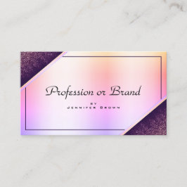Modern holografisk effekt Lila Färg färgstark Visitkort