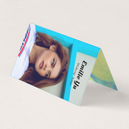 Modern holografisk logotyp - Makeup Artist Visitkort