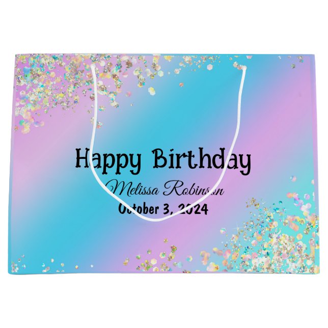 Modern Holografisk pastel Glitter (Framsidan)