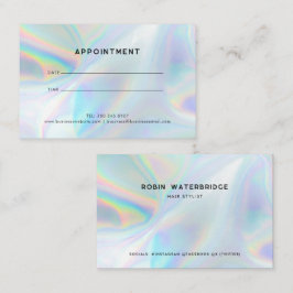 Modern holografisk Professionell Stylist Visitkort