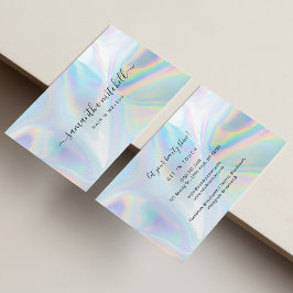 Modern holografisk skönhetare Makeup-expert Visitkort