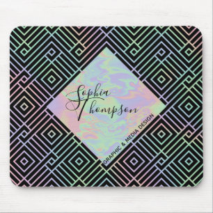 Modern Holografisk symmetric Mönster - Mousepad Musmatta