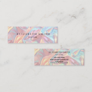 Modern Holografiskt Struktur Affärskort Mini Visitkort