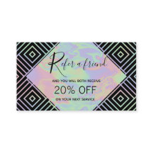 Modern Holografiskt Symmetric Mönster-referenskort