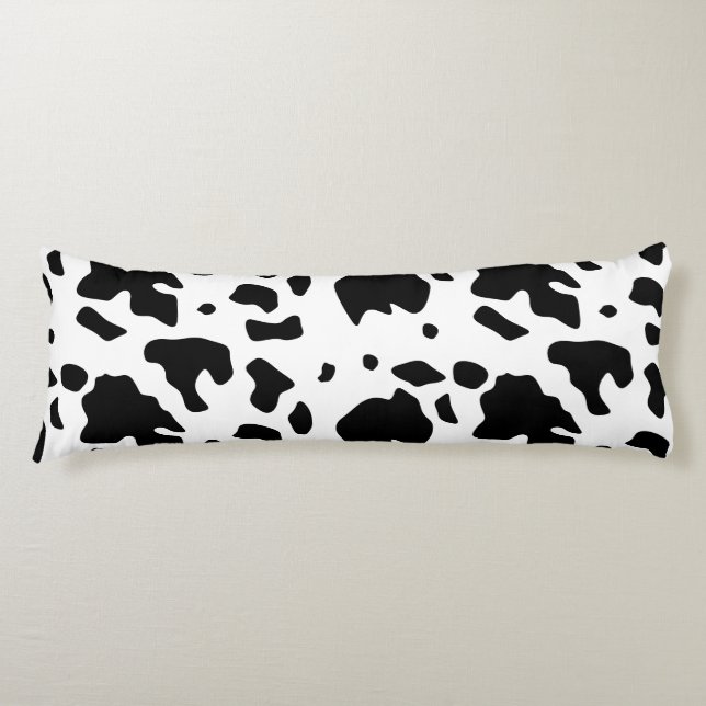 Modern Holstein Friesian Cow Animal Print Mönster Kroppskudde (Framsidan)