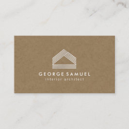 Modern Home Design Custom Abstract Logo Visitkort