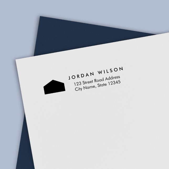 Modern Home eller Business Returadress Självfärgande Stämpel (Skapare uppladdad)