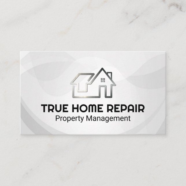 Modern Home Logo | Fastighetsreparation Visitkort (Framsida)