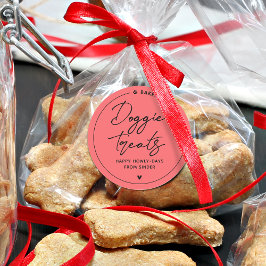 Modern Homemade Doggie Treats Runt Klistermärke