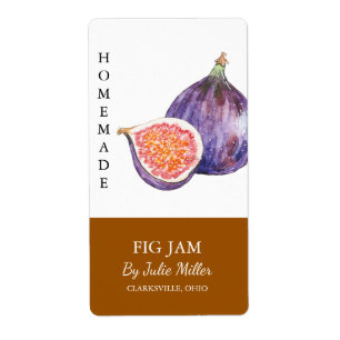 Modern Homemade Fig Sylt-etikett Fraktsedel
