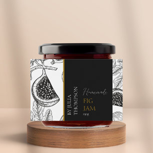 Modern Homemade Fig Sylt-etikett Mat Etiketter