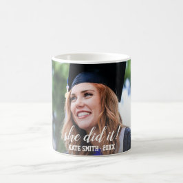 Modern hon gjorde det Personligen Photo Studenten Kaffemugg