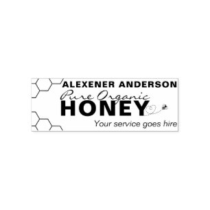 Modern Honeycomb Självfärgande Stämpel