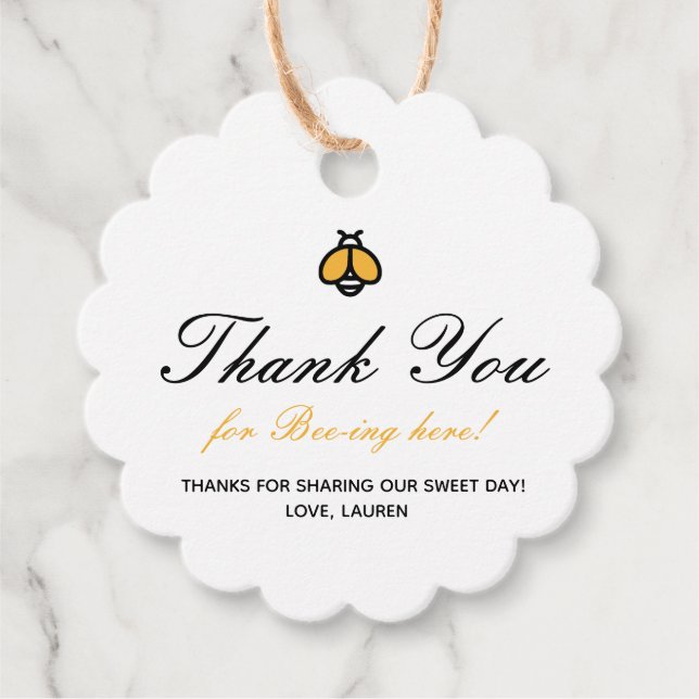 Modern honungsgift-Märkre Gåvor Etiketter (Framsida)