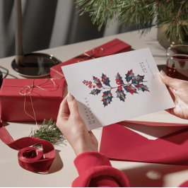 Modern Hope Poster Holly Berry Corporate-jul Inbjudningar