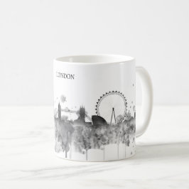 Modern horisont för stad för London Kaffemugg