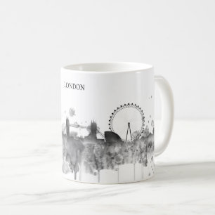 Modern horisont för stad för London Kaffemugg