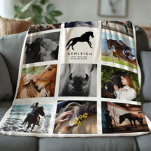 Modern horse Photo Collage Equestrian Keepsaké