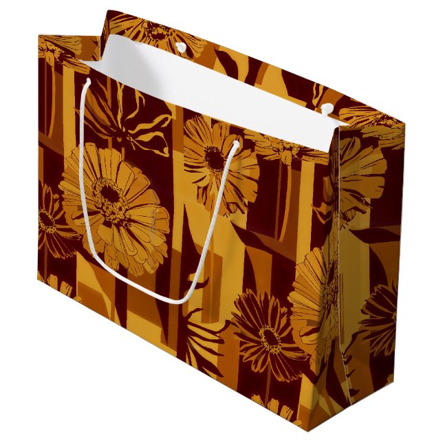 Modern höst geometriskt blommönster (Framsidan Vinklad)
