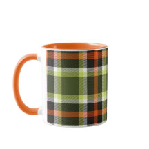 Modern höstlövspattern i orange och khaki