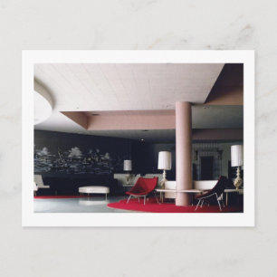 Modern hotell Lobby från 1965-århundradet Vykort