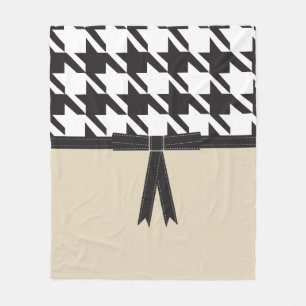 Modern Houndstooth Fleecefilt
