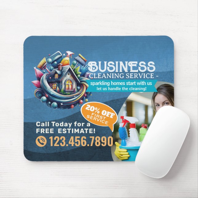 Modern House Cleaning Maid Service Housekeeping Musmatta (Med mus)