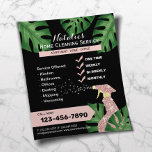 Modern House Städning Maid Service Botanical Flygblad<br><div class="desc">Modern House Städning Maid Service Botanical Flyers.</div>