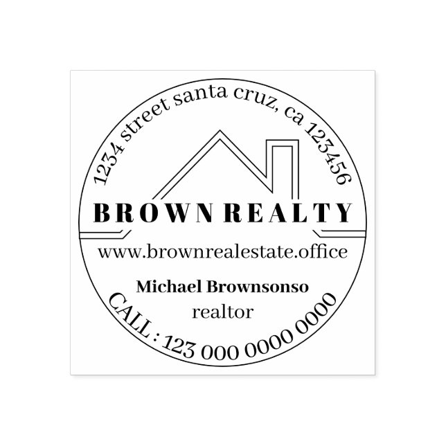 Modern House Tak Architect Real Gods Stämpel (Tryck)