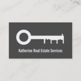 Modern Housing Silhouette Real Gods Agent Visitkort