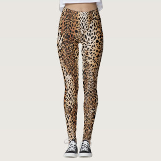 Modern huddesign för leopard leggings