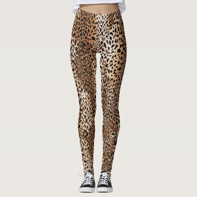 Modern huddesign för leopard leggings (Framsida)