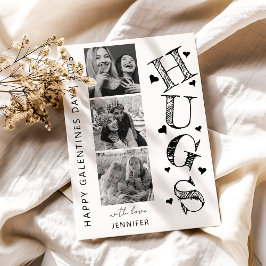 Modern Hugs 3 Foto Galentines Dag Kort